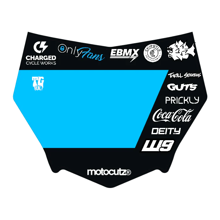 CUSTOM MOTOCUTZ FRONT PLATE DECAL
