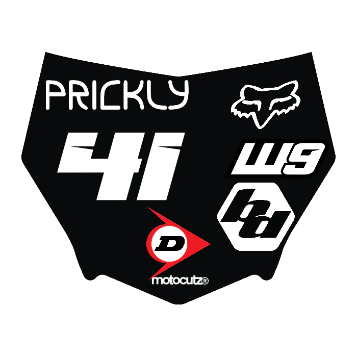 CUSTOM MOTOCUTZ FRONT PLATE DECAL