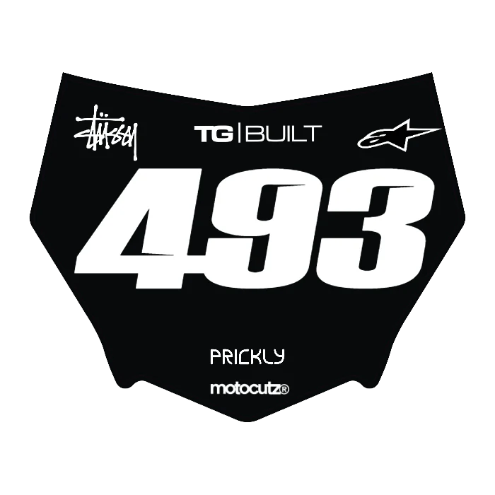 CUSTOM MOTOCUTZ FRONT PLATE DECAL