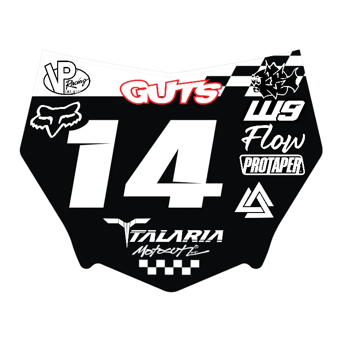 CUSTOM MOTOCUTZ FRONT PLATE DECAL