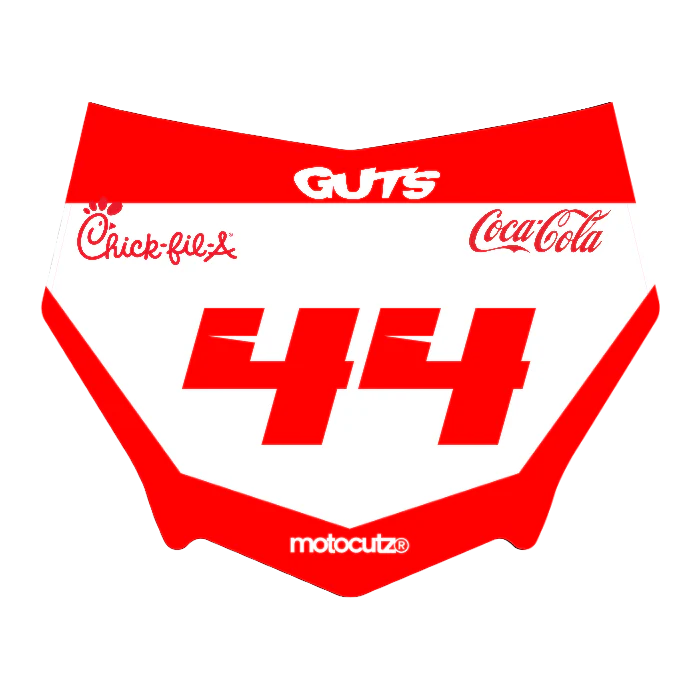 CUSTOM MOTOCUTZ FRONT PLATE DECAL
