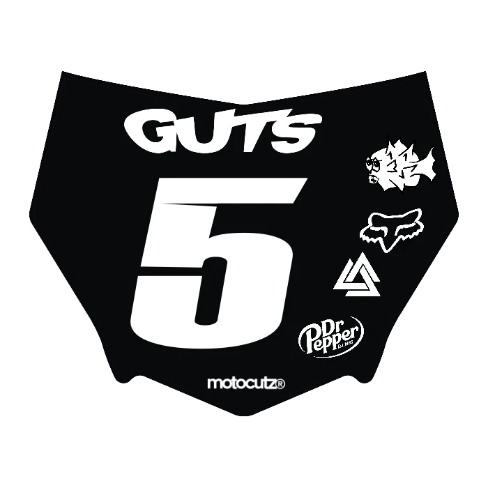 CUSTOM MOTOCUTZ FRONT PLATE DECAL