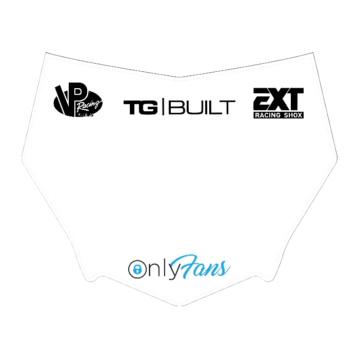 CUSTOM MOTOCUTZ FRONT PLATE DECAL