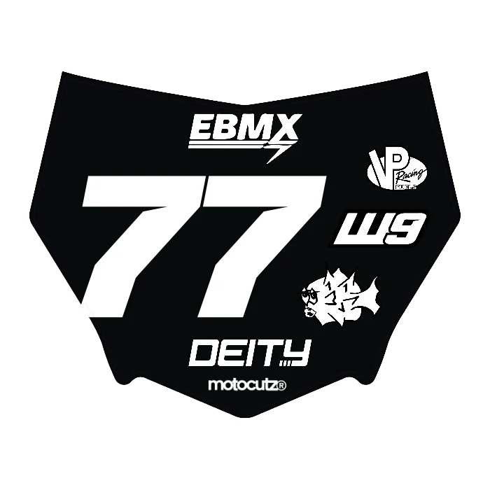 CUSTOM MOTOCUTZ FRONT PLATE DECAL