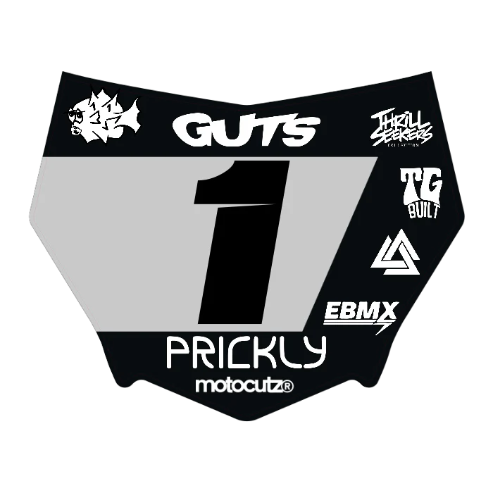 CUSTOM MOTOCUTZ FRONT PLATE DECAL