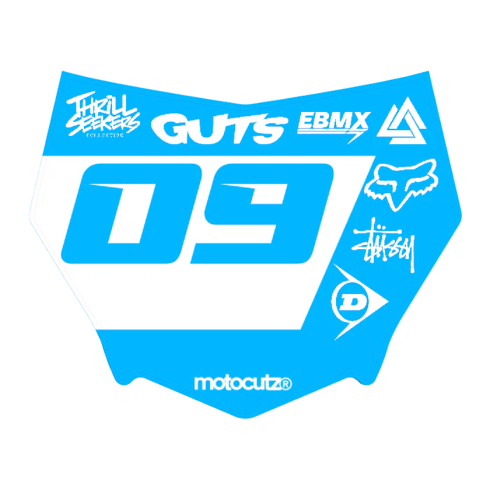 CUSTOM MOTOCUTZ FRONT PLATE DECAL
