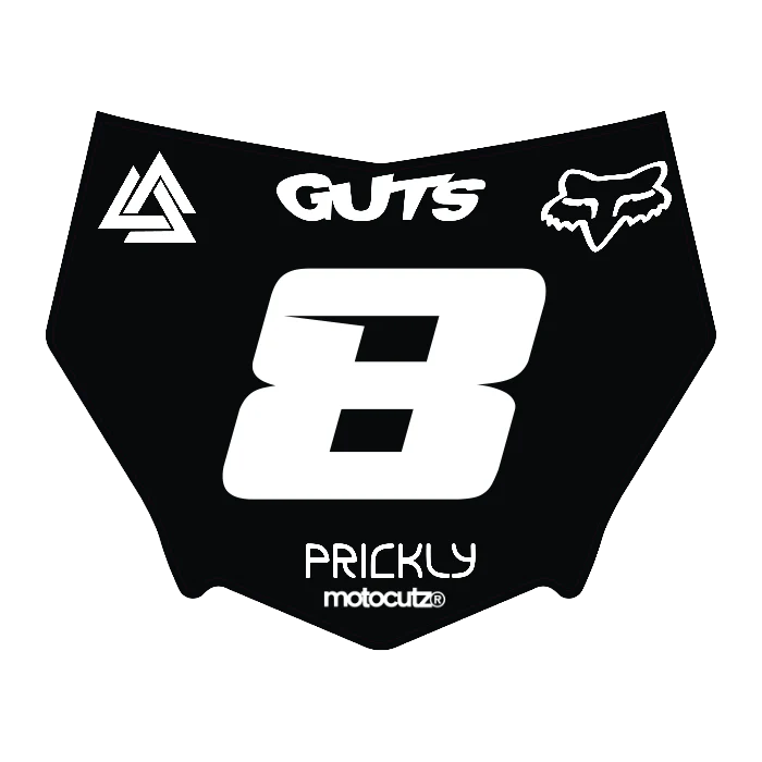 CUSTOM MOTOCUTZ FRONT PLATE DECAL