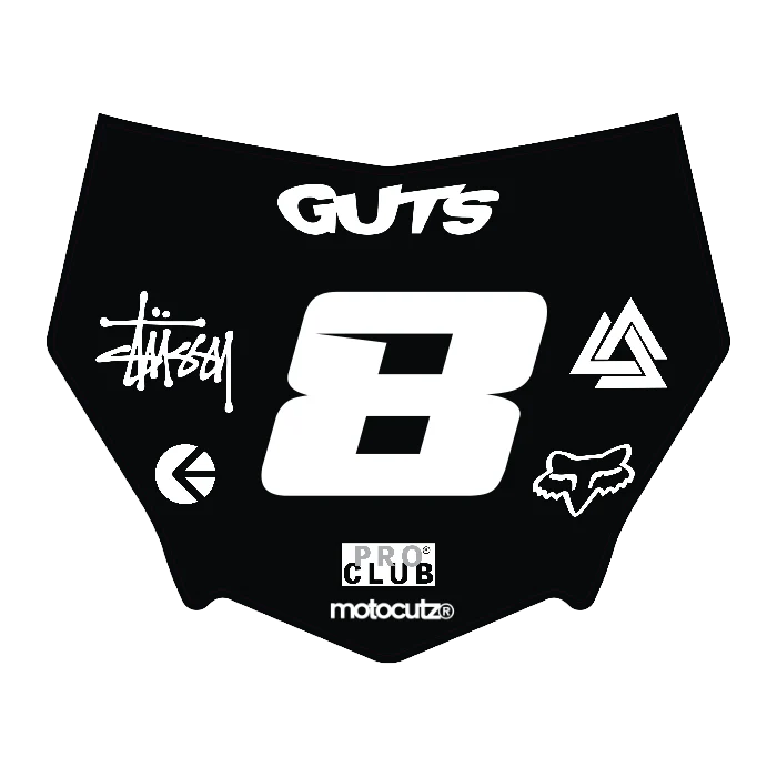 CUSTOM MOTOCUTZ FRONT PLATE DECAL