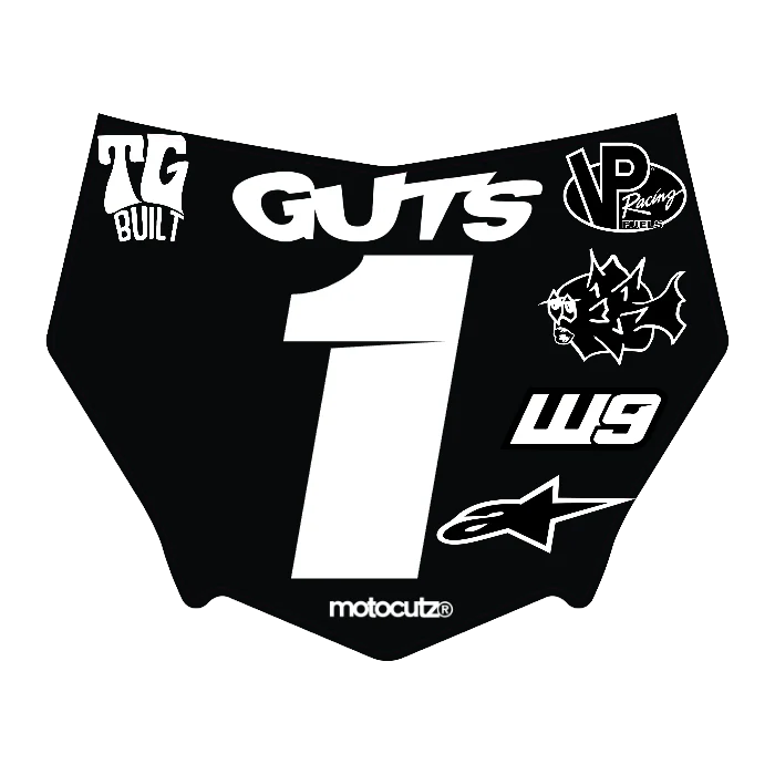CUSTOM MOTOCUTZ FRONT PLATE DECAL