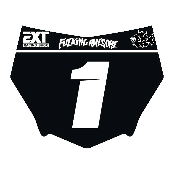 CUSTOM MOTOCUTZ FRONT PLATE DECAL