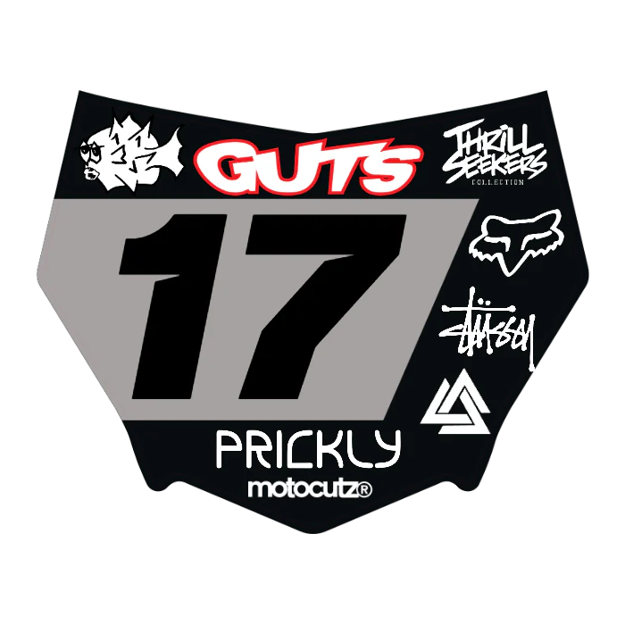 CUSTOM MOTOCUTZ FRONT PLATE DECAL