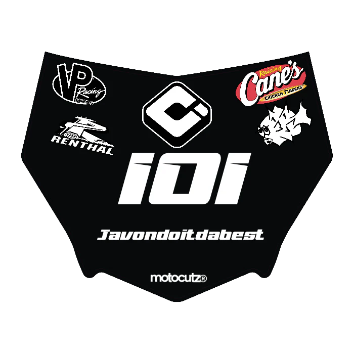 CUSTOM MOTOCUTZ FRONT PLATE DECAL