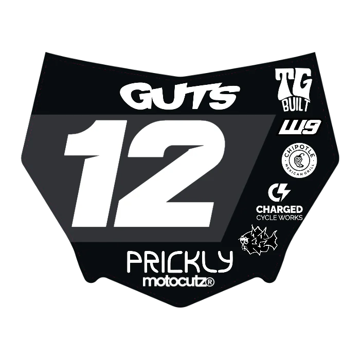 CUSTOM MOTOCUTZ FRONT PLATE DECAL