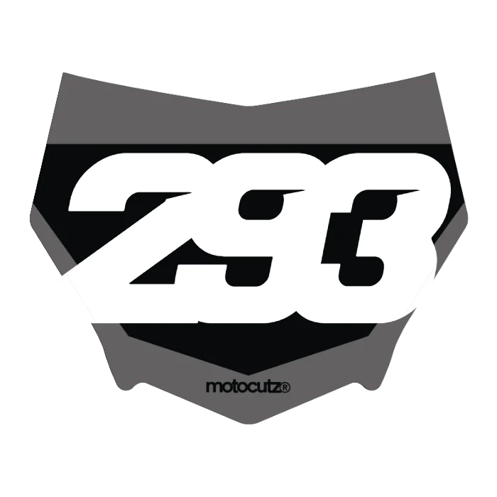 CUSTOM MOTOCUTZ FRONT PLATE DECAL
