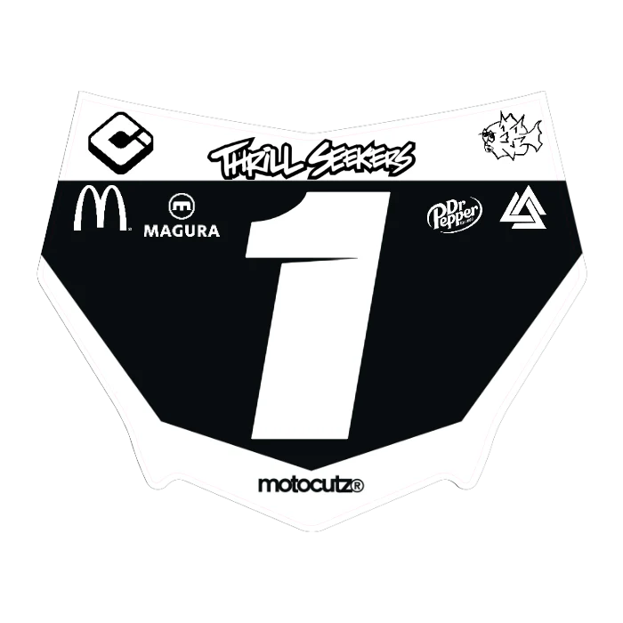 CUSTOM MOTOCUTZ FRONT PLATE DECAL