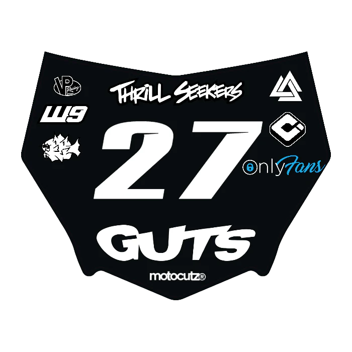 CUSTOM MOTOCUTZ FRONT PLATE DECAL