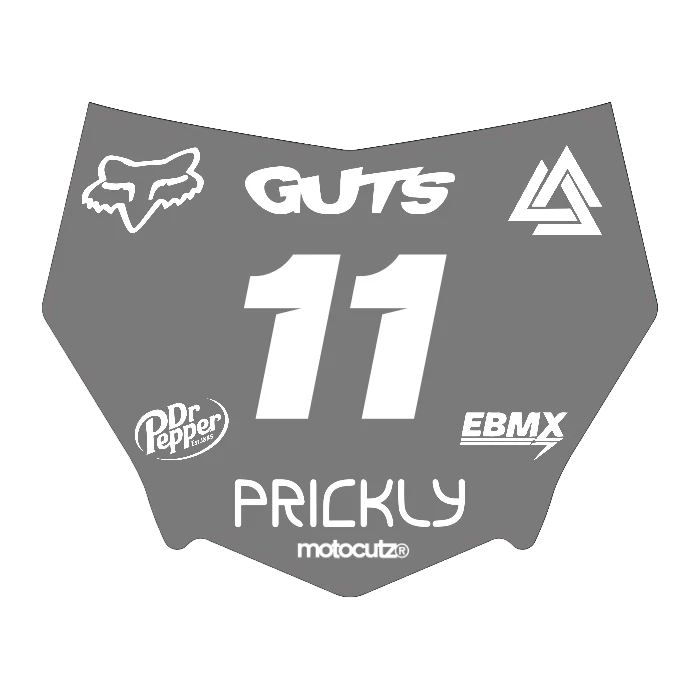 CUSTOM MOTOCUTZ FRONT PLATE DECAL