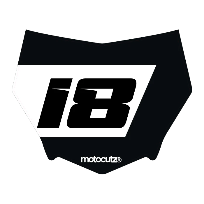 CUSTOM MOTOCUTZ FRONT PLATE DECAL