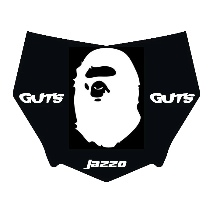 CUSTOM MOTOCUTZ FRONT PLATE DECAL