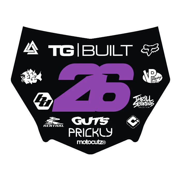 CUSTOM MOTOCUTZ FRONT PLATE DECAL