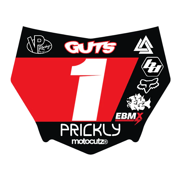 CUSTOM MOTOCUTZ FRONT PLATE DECAL