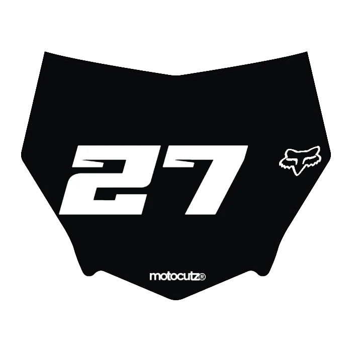 CUSTOM MOTOCUTZ FRONT PLATE DECAL