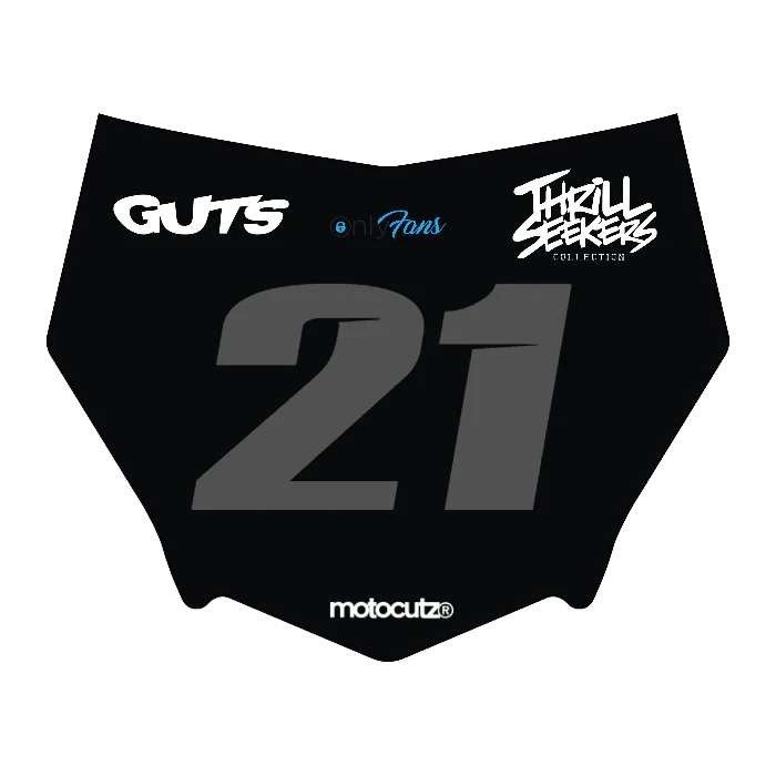 CUSTOM MOTOCUTZ FRONT PLATE DECAL