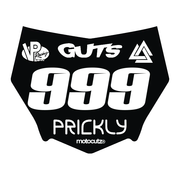 CUSTOM MOTOCUTZ FRONT PLATE DECAL