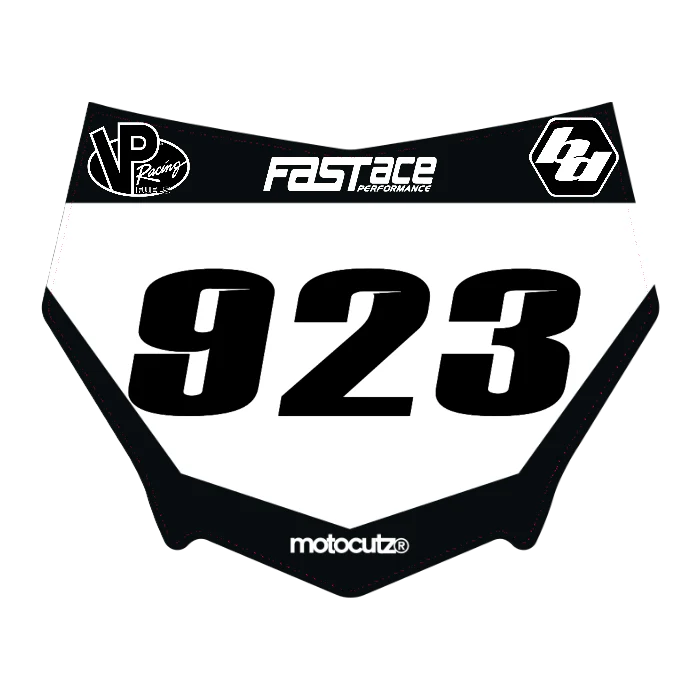 CUSTOM MOTOCUTZ FRONT PLATE DECAL