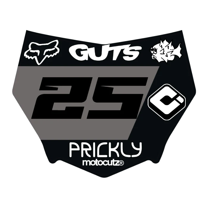CUSTOM MOTOCUTZ FRONT PLATE DECAL