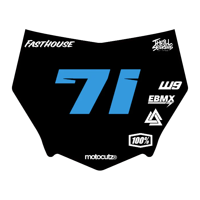 CUSTOM MOTOCUTZ FRONT PLATE DECAL