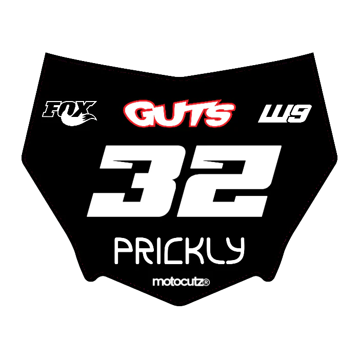 CUSTOM MOTOCUTZ FRONT PLATE DECAL