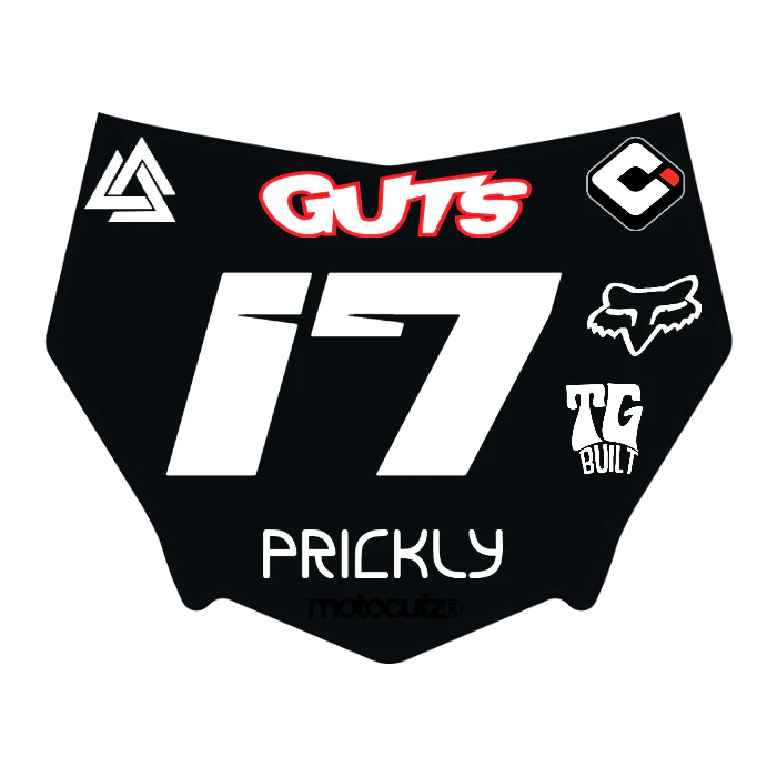 CUSTOM MOTOCUTZ FRONT PLATE DECAL
