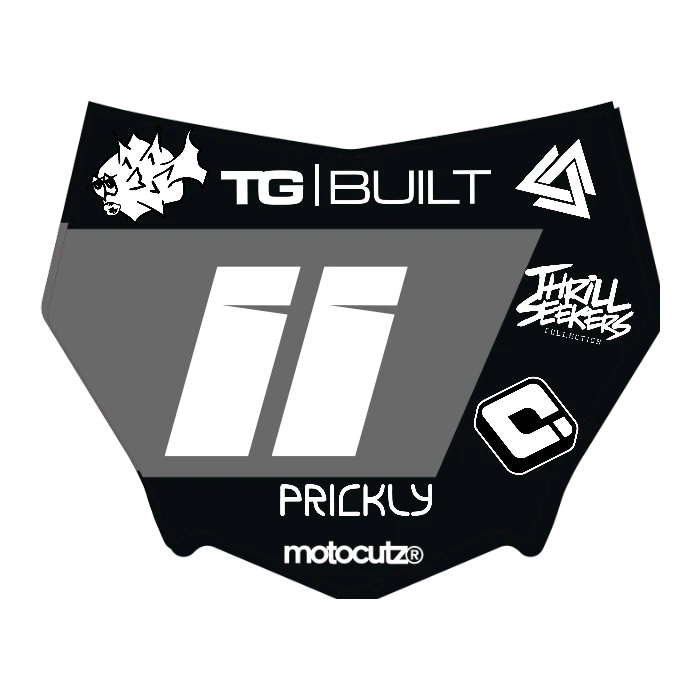 CUSTOM MOTOCUTZ FRONT PLATE DECAL
