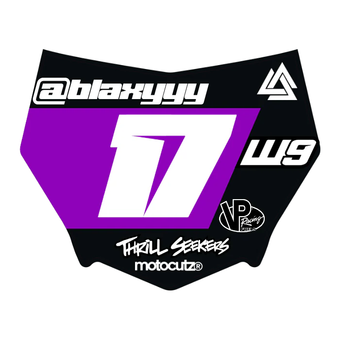 CUSTOM MOTOCUTZ FRONT PLATE DECAL