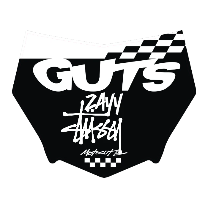 CUSTOM MOTOCUTZ FRONT PLATE DECAL