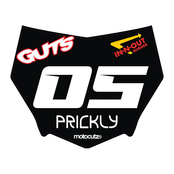 CUSTOM MOTOCUTZ FRONT PLATE DECAL