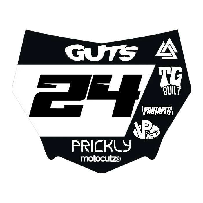 CUSTOM MOTOCUTZ FRONT PLATE DECAL
