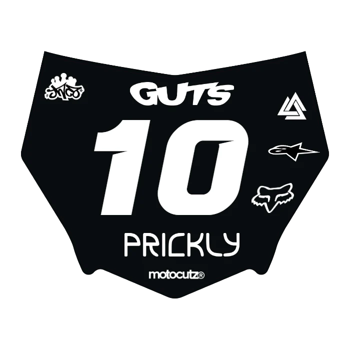 CUSTOM MOTOCUTZ FRONT PLATE DECAL