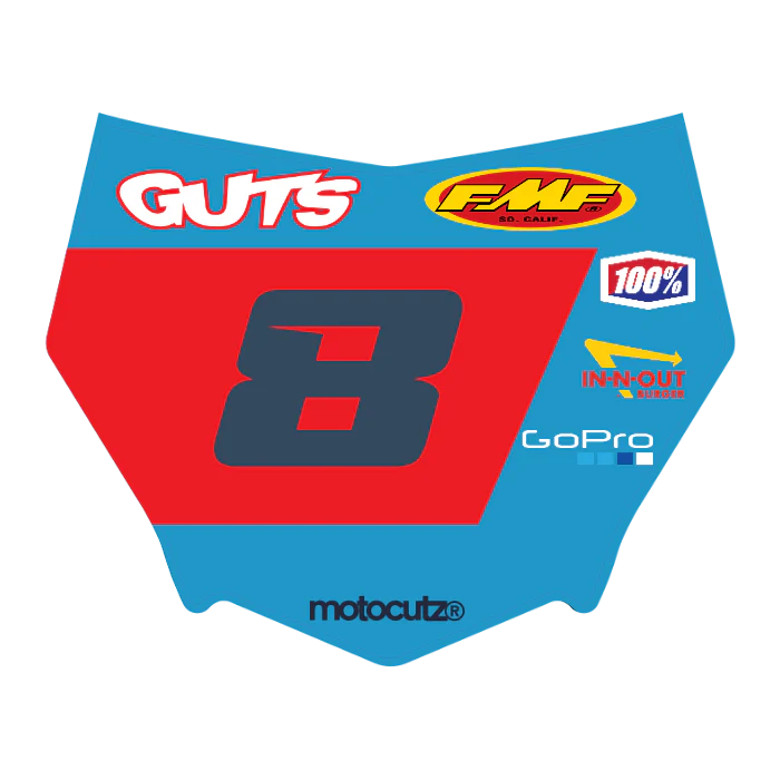 CUSTOM MOTOCUTZ FRONT PLATE DECAL