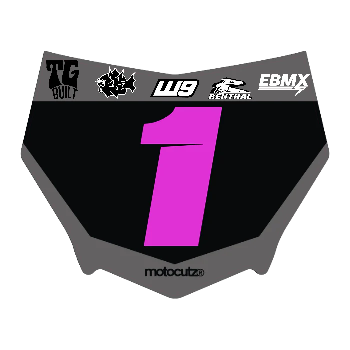 CUSTOM MOTOCUTZ FRONT PLATE DECAL