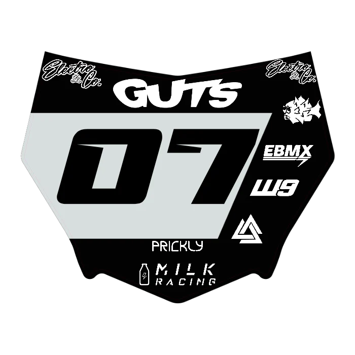CUSTOM MOTOCUTZ FRONT PLATE DECAL