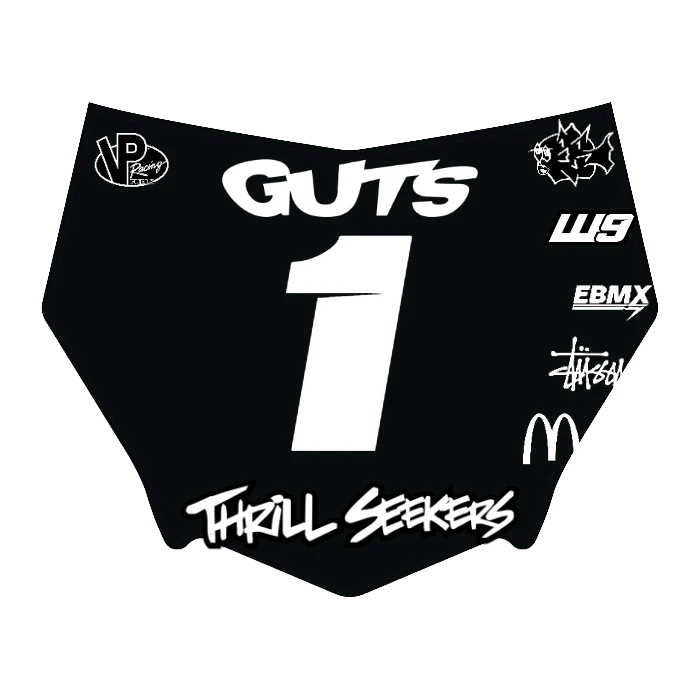 CUSTOM MOTOCUTZ FRONT PLATE DECAL