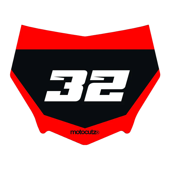 CUSTOM MOTOCUTZ FRONT PLATE DECAL
