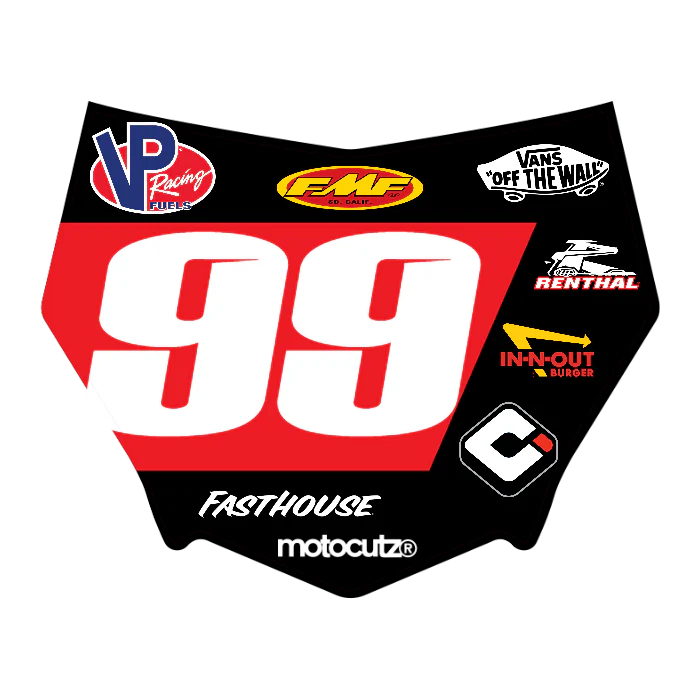 CUSTOM MOTOCUTZ FRONT PLATE DECAL