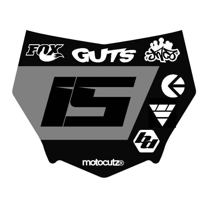 CUSTOM MOTOCUTZ FRONT PLATE DECAL