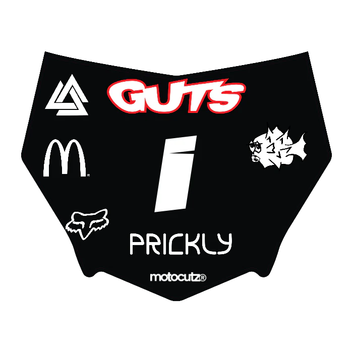 CUSTOM MOTOCUTZ FRONT PLATE DECAL