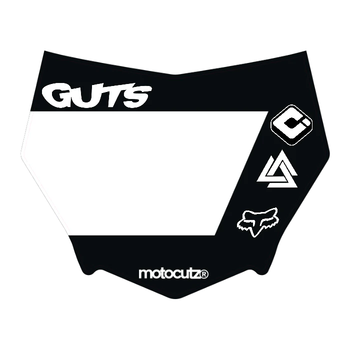 CUSTOM MOTOCUTZ FRONT PLATE DECAL