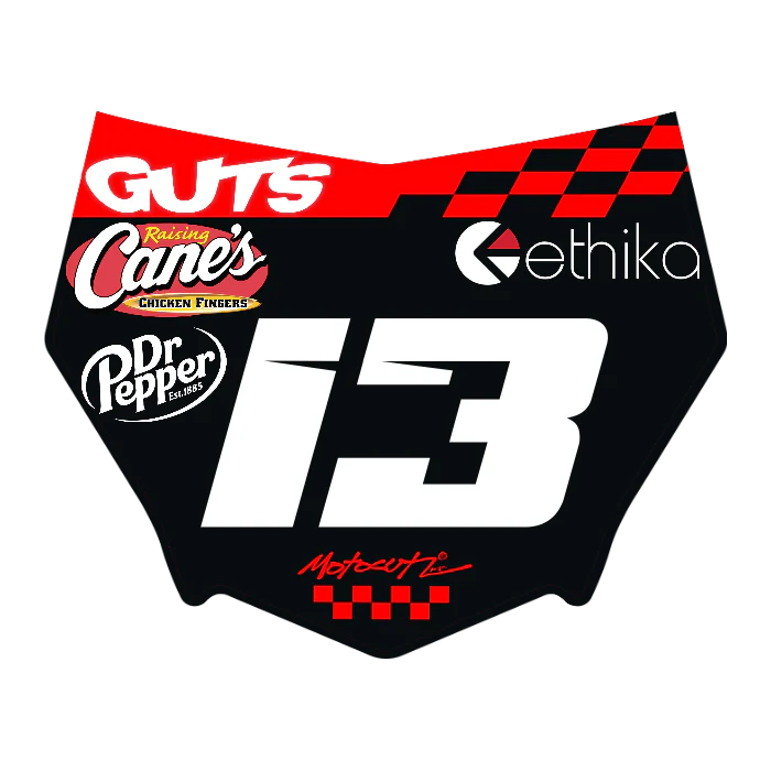 CUSTOM MOTOCUTZ FRONT PLATE DECAL