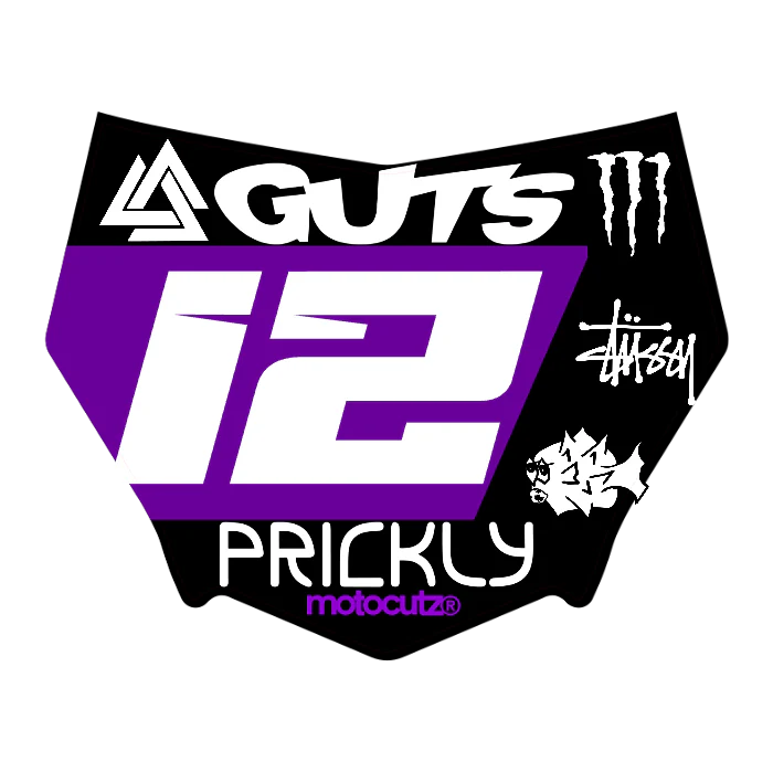 CUSTOM MOTOCUTZ FRONT PLATE DECAL
